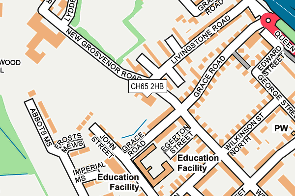CH65 2HB map - OS OpenMap – Local (Ordnance Survey) CH65 2HB map - OS OpenMap – Local (Ordnance Survey)