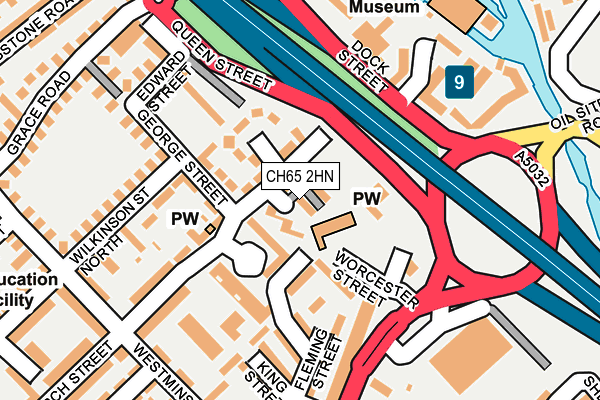 CH65 2HN map - OS OpenMap – Local (Ordnance Survey) CH65 2HN map - OS OpenMap – Local (Ordnance Survey)