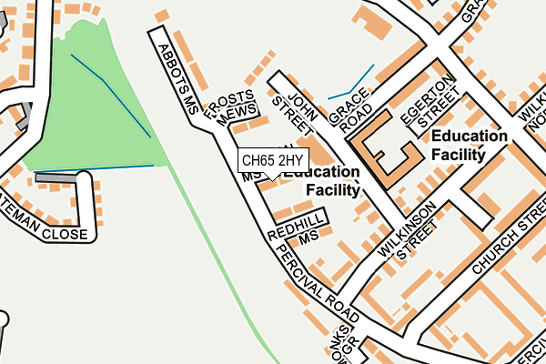 CH65 2HY map - OS OpenMap – Local (Ordnance Survey)