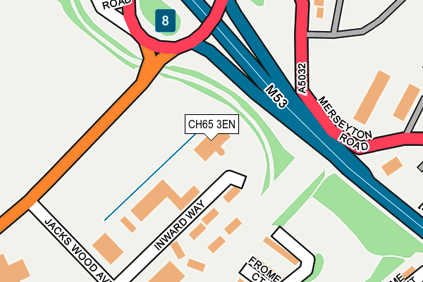 CH65 3EN map - OS OpenMap – Local (Ordnance Survey) CH65 3EN map - OS OpenMap – Local (Ordnance Survey)