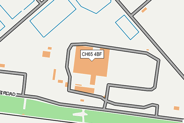 CH65 4BF map - OS OpenMap – Local (Ordnance Survey) CH65 4BF map - OS OpenMap – Local (Ordnance Survey)