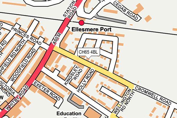 CH65 4BL map - OS OpenMap – Local (Ordnance Survey) CH65 4BL map - OS OpenMap – Local (Ordnance Survey)