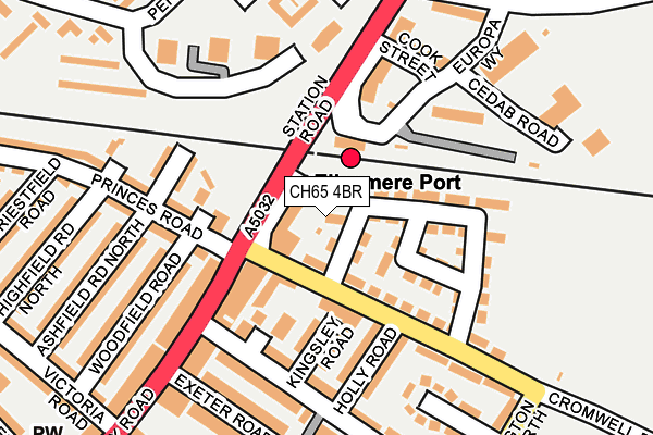 CH65 4BR map - OS OpenMap – Local (Ordnance Survey) CH65 4BR map - OS OpenMap – Local (Ordnance Survey)