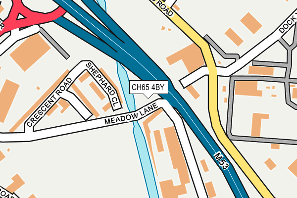 CH65 4BY map - OS OpenMap – Local (Ordnance Survey) CH65 4BY map - OS OpenMap – Local (Ordnance Survey)