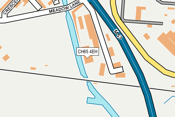 CH65 4EH map - OS OpenMap – Local (Ordnance Survey) CH65 4EH map - OS OpenMap – Local (Ordnance Survey)