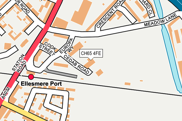 CH65 4FE map - OS OpenMap – Local (Ordnance Survey) CH65 4FE map - OS OpenMap – Local (Ordnance Survey)