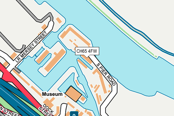 CH65 4FW map - OS OpenMap – Local (Ordnance Survey)