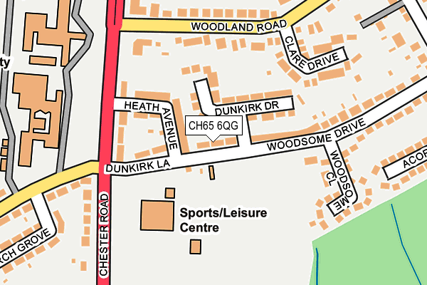 CH65 6QG map - OS OpenMap – Local (Ordnance Survey) CH65 6QG map - OS OpenMap – Local (Ordnance Survey)