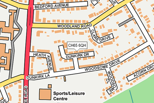 CH65 6QH map - OS OpenMap – Local (Ordnance Survey) CH65 6QH map - OS OpenMap – Local (Ordnance Survey)