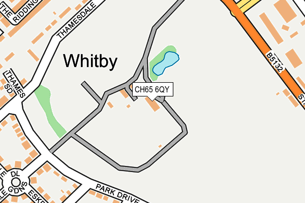 CH65 6QY map - OS OpenMap – Local (Ordnance Survey) CH65 6QY map - OS OpenMap – Local (Ordnance Survey)