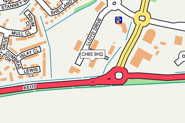 CH65 9HQ map - OS OpenMap – Local (Ordnance Survey) CH65 9HQ map - OS OpenMap – Local (Ordnance Survey)