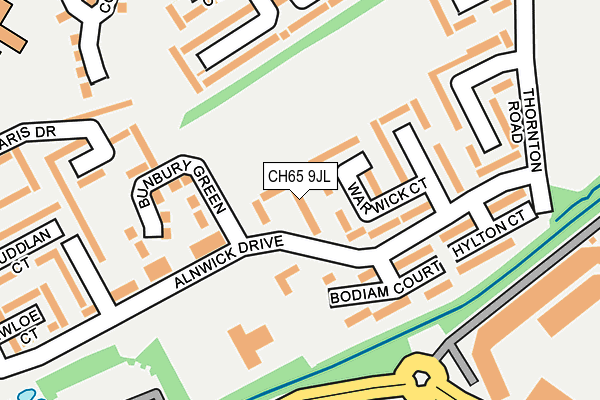 CH65 9JL map - OS OpenMap – Local (Ordnance Survey) CH65 9JL map - OS OpenMap – Local (Ordnance Survey)