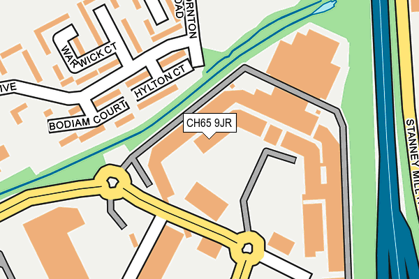 CH65 9JR map - OS OpenMap – Local (Ordnance Survey) CH65 9JR map - OS OpenMap – Local (Ordnance Survey)