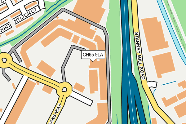 CH65 9LA map - OS OpenMap – Local (Ordnance Survey) CH65 9LA map - OS OpenMap – Local (Ordnance Survey)