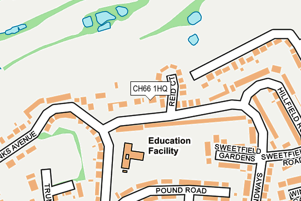CH66 1HQ map - OS OpenMap – Local (Ordnance Survey) CH66 1HQ map - OS OpenMap – Local (Ordnance Survey)