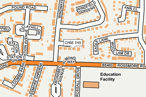 CH66 1HX map - OS OpenMap – Local (Ordnance Survey) CH66 1HX map - OS OpenMap – Local (Ordnance Survey)
