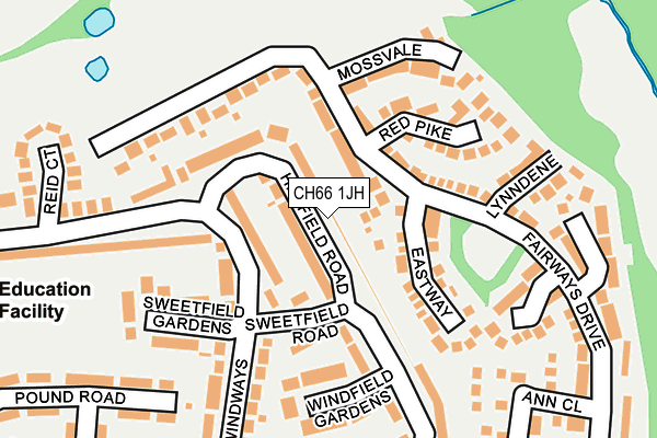 CH66 1JH map - OS OpenMap – Local (Ordnance Survey) CH66 1JH map - OS OpenMap – Local (Ordnance Survey)