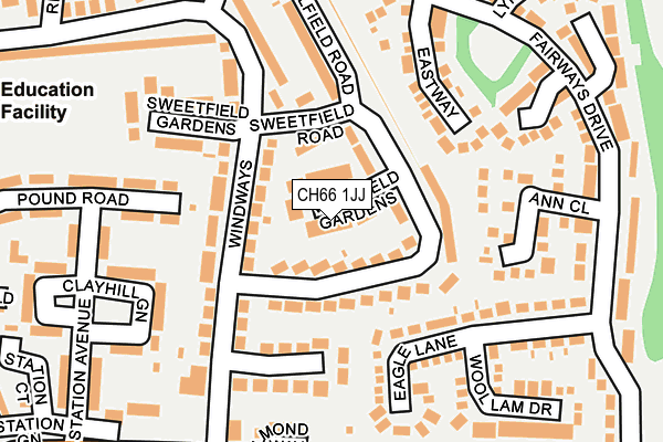 CH66 1JJ map - OS OpenMap – Local (Ordnance Survey) CH66 1JJ map - OS OpenMap – Local (Ordnance Survey)