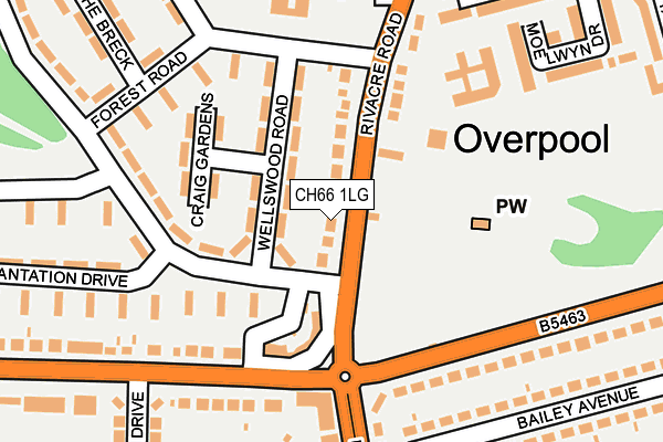 CH66 1LG map - OS OpenMap – Local (Ordnance Survey) CH66 1LG map - OS OpenMap – Local (Ordnance Survey)