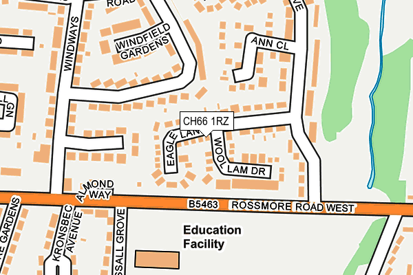 CH66 1RZ map - OS OpenMap – Local (Ordnance Survey) CH66 1RZ map - OS OpenMap – Local (Ordnance Survey)