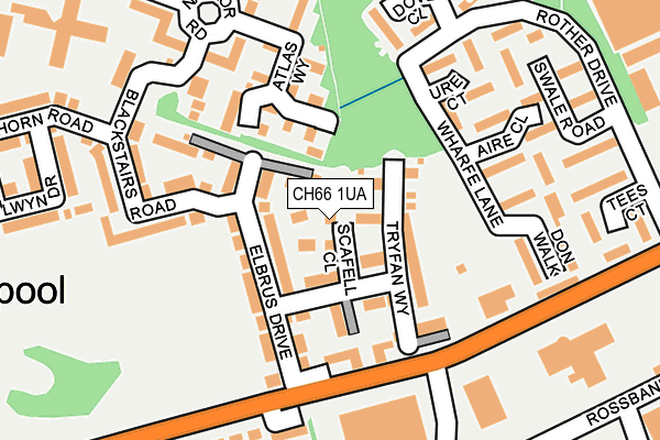 CH66 1UA map - OS OpenMap – Local (Ordnance Survey) CH66 1UA map - OS OpenMap – Local (Ordnance Survey)
