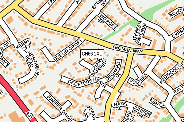CH66 2XL map - OS OpenMap – Local (Ordnance Survey) CH66 2XL map - OS OpenMap – Local (Ordnance Survey)