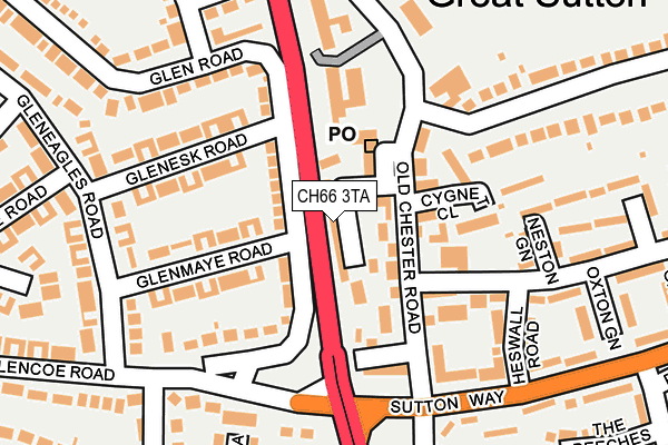 CH66 3TA map - OS OpenMap – Local (Ordnance Survey) CH66 3TA map - OS OpenMap – Local (Ordnance Survey)