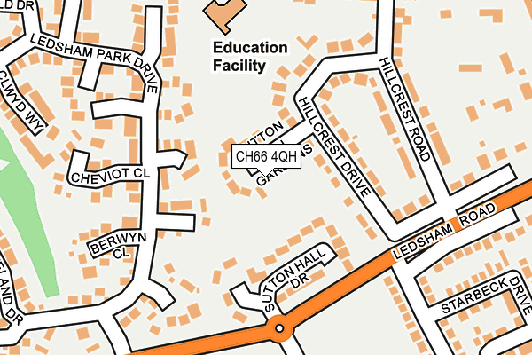 CH66 4QH map - OS OpenMap – Local (Ordnance Survey) CH66 4QH map - OS OpenMap – Local (Ordnance Survey)
