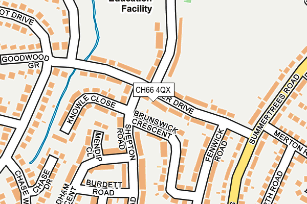 CH66 4QX map - OS OpenMap – Local (Ordnance Survey) CH66 4QX map - OS OpenMap – Local (Ordnance Survey)