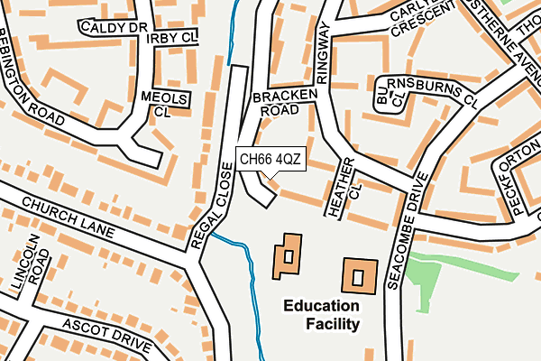 CH66 4QZ map - OS OpenMap – Local (Ordnance Survey)