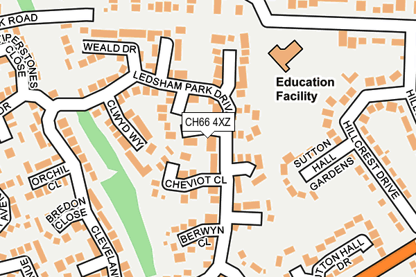 CH66 4XZ map - OS OpenMap – Local (Ordnance Survey) CH66 4XZ map - OS OpenMap – Local (Ordnance Survey)