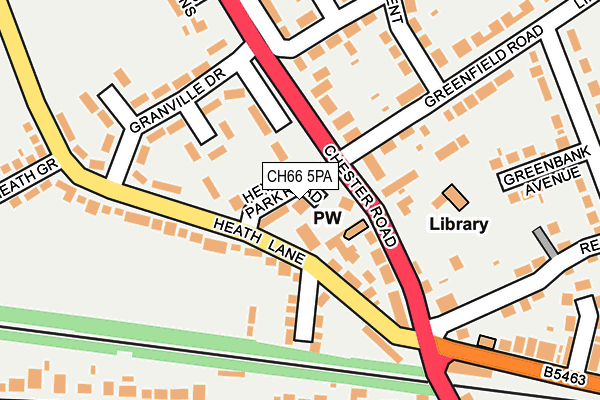 CH66 5PA map - OS OpenMap – Local (Ordnance Survey) CH66 5PA map - OS OpenMap – Local (Ordnance Survey)