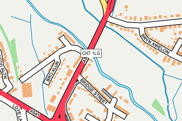 CH7 1LG map - OS OpenMap – Local (Ordnance Survey) CH7 1LG map - OS OpenMap – Local (Ordnance Survey)