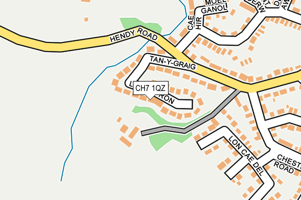CH7 1QZ map - OS OpenMap – Local (Ordnance Survey) CH7 1QZ map - OS OpenMap – Local (Ordnance Survey)