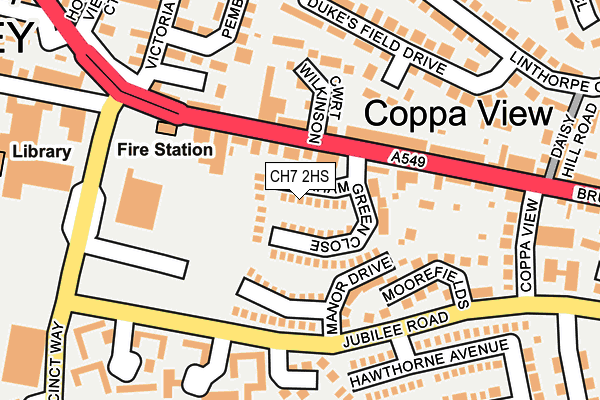 CH7 2HS map - OS OpenMap – Local (Ordnance Survey) CH7 2HS map - OS OpenMap – Local (Ordnance Survey)