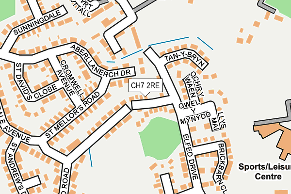 CH7 2RE map - OS OpenMap – Local (Ordnance Survey) CH7 2RE map - OS OpenMap – Local (Ordnance Survey)