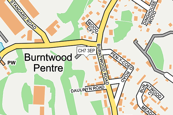 CH7 3EP map - OS OpenMap – Local (Ordnance Survey) CH7 3EP map - OS OpenMap – Local (Ordnance Survey)