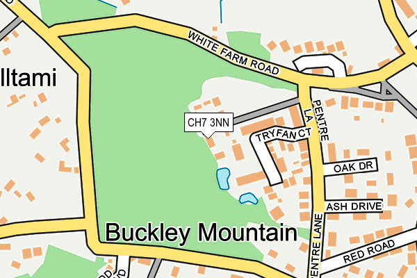 CH7 3NN map - OS OpenMap – Local (Ordnance Survey) CH7 3NN map - OS OpenMap – Local (Ordnance Survey)