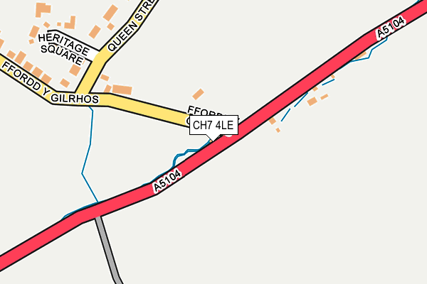 CH7 4LE map - OS OpenMap – Local (Ordnance Survey) CH7 4LE map - OS OpenMap – Local (Ordnance Survey)
