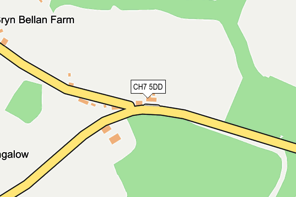 CH7 5DD map - OS OpenMap – Local (Ordnance Survey) CH7 5DD map - OS OpenMap – Local (Ordnance Survey)