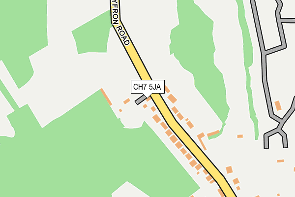CH7 5JA map - OS OpenMap – Local (Ordnance Survey) CH7 5JA map - OS OpenMap – Local (Ordnance Survey)