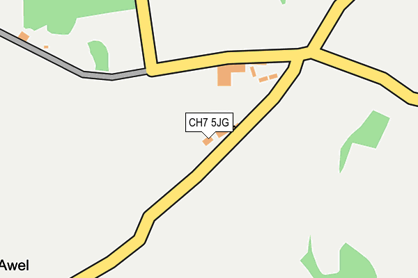 CH7 5JG map - OS OpenMap – Local (Ordnance Survey) CH7 5JG map - OS OpenMap – Local (Ordnance Survey)