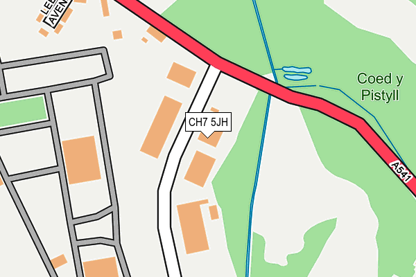 CH7 5JH map - OS OpenMap – Local (Ordnance Survey) CH7 5JH map - OS OpenMap – Local (Ordnance Survey)