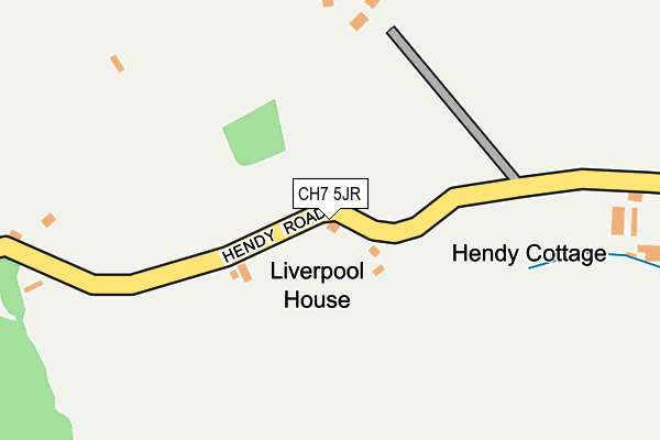 CH7 5JR map - OS OpenMap – Local (Ordnance Survey) CH7 5JR map - OS OpenMap – Local (Ordnance Survey)