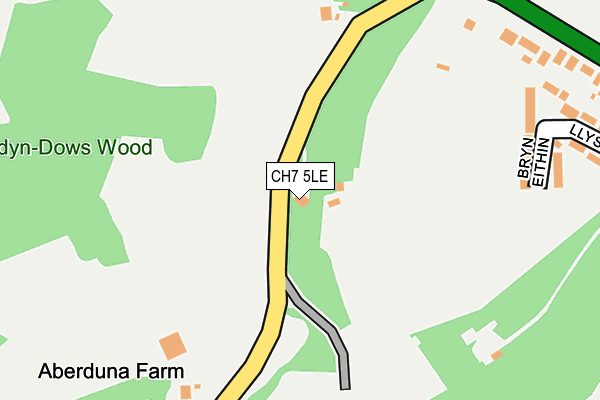 CH7 5LE map - OS OpenMap – Local (Ordnance Survey) CH7 5LE map - OS OpenMap – Local (Ordnance Survey)