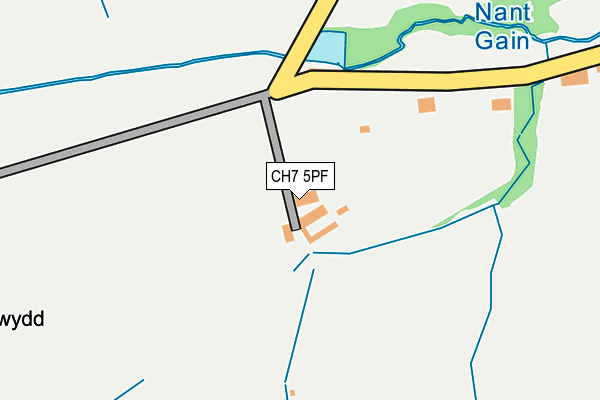 CH7 5PF map - OS OpenMap – Local (Ordnance Survey) CH7 5PF map - OS OpenMap – Local (Ordnance Survey)
