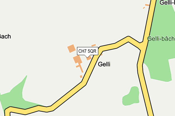 CH7 5QR map - OS OpenMap – Local (Ordnance Survey) CH7 5QR map - OS OpenMap – Local (Ordnance Survey)