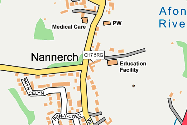 CH7 5RG map - OS OpenMap – Local (Ordnance Survey) CH7 5RG map - OS OpenMap – Local (Ordnance Survey)