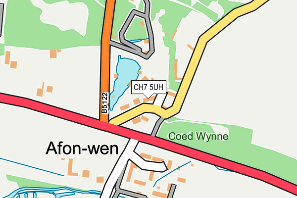CH7 5UH map - OS OpenMap – Local (Ordnance Survey) CH7 5UH map - OS OpenMap – Local (Ordnance Survey)