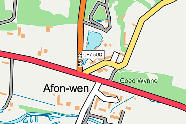 CH7 5UQ map - OS OpenMap – Local (Ordnance Survey) CH7 5UQ map - OS OpenMap – Local (Ordnance Survey)